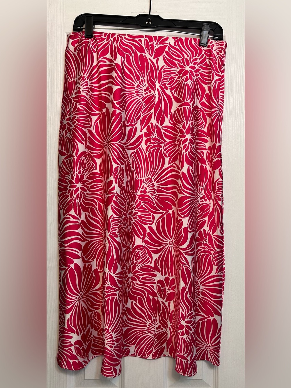 New York & Company Floral Pink A-Line Women’s Skirt